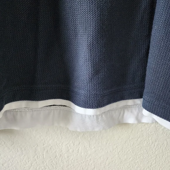 Zara Men’s Navy Blue L/S Thermal Top Size Medium - Picture 3 of 6